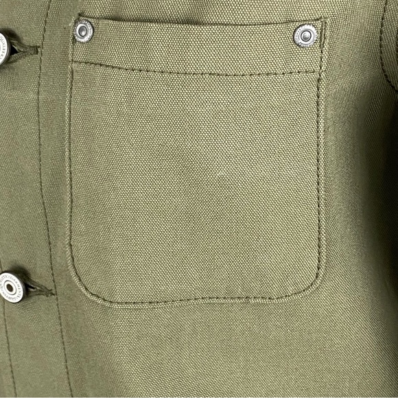 Gustin Army Green Canvas Chore Coat XS - Picture 4 of 13
